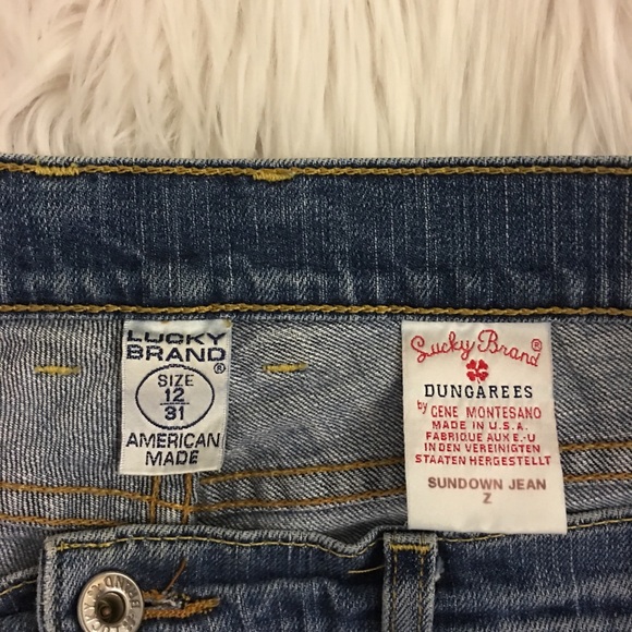 Lucky Brand | Jean Skirt | Custom Made | Lace and Sequin Detail - Picture 3 of 16